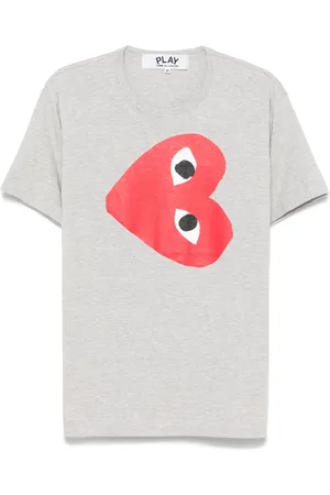 Comme des Garçons T-Shirt mit seitlichem Herz-Print