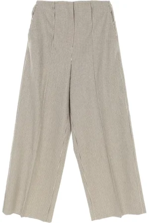 Fendi 2020s karierte Wide-Leg-Hose