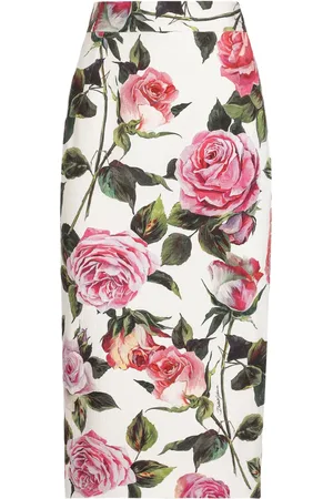 Dolce & Gabbana Midirock mit Blumen-Print