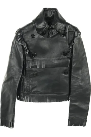 Burberry 2020s Lederjacke mit Fransen