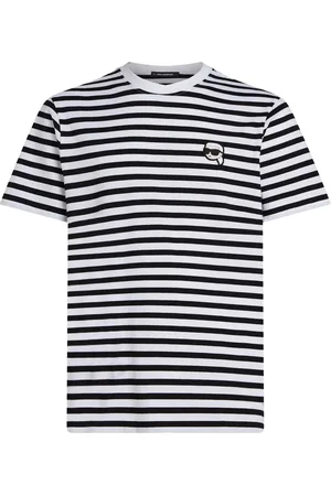 Karl Lagerfeld Gestreiftes Ikon T-Shirt