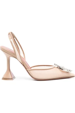 Amina Muaddi Begun Slingback-Pumps 100mm