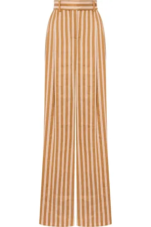 Alberta Ferretti Gestreifte Wide-Leg-Hose