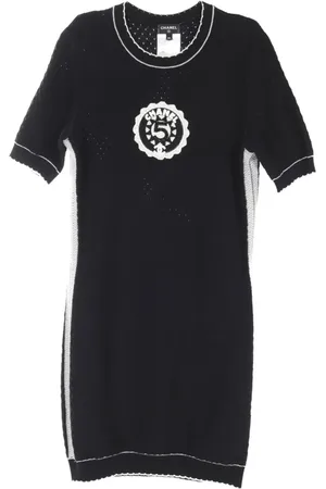CHANEL 1986-1988 Nº5 Intarsien-Kleid