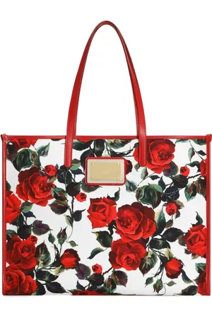 Dolce & Gabbana Große Schultertasche mit Rosen-Print
