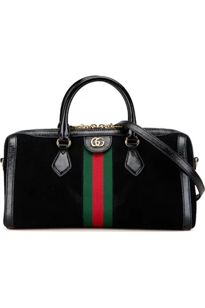 Gucci 2000-2015 mittelgroße Ophidia Satchel-Tasche aus Wildleder