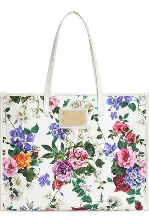 Dolce & Gabbana Große Schultertasche mit Blumen-Print
