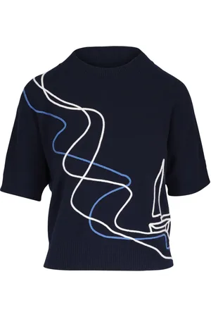 AKRIS Besticktes Stricktop