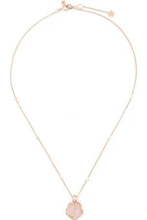 Pasquale Bruni 18kt Petit Joli Lunaire Rotgoldhalskette mit Diamanten
