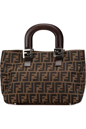 Fendi 2000-2010 kleine Zucca Canvas Twins Tote Bag