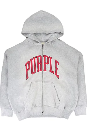 Purple Brand HWT "Grey" Hoodie aus Fleece
