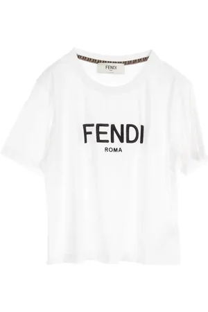 Fendi 2010 T-Shirt mit Logo-Stickerei