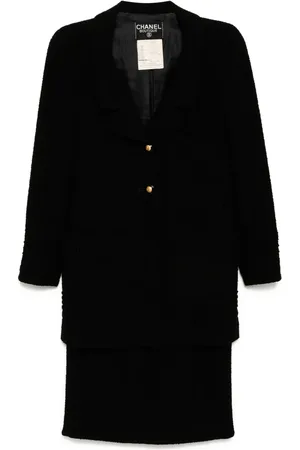 CHANEL 1990s CHANEL Anzug mit CC-Knöpfen