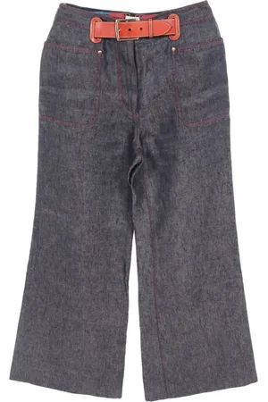 Hermès 2000s Jeans mit Gürtel