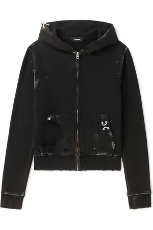 We11 Done Hoodie in Distressed-Optik