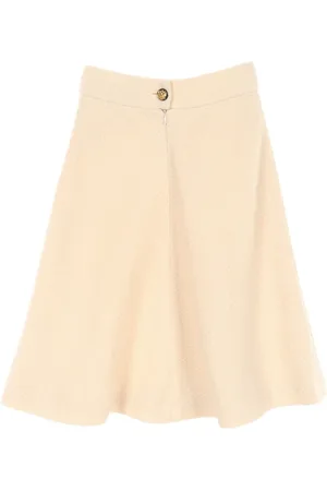 CHANEL 1986-1988 ausgestellter Tweed-Rock