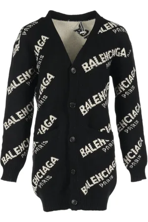 Balenciaga 2000s Cardigan mit durchgehendem Logo