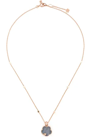 Pasquale Bruni 18kt Petit Joli Lunaire Rotgoldhalskette mit Diamanten