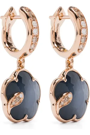 Pasquale Bruni 18kt Petit Joli Lunaire Rotgoldohrringe mit Diamanten