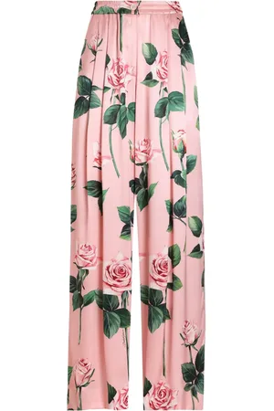 Dolce & Gabbana Hose mit Rosen-Print