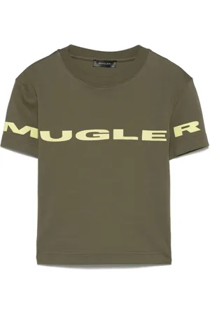 MUGLER T-Shirt mit Logo-Applikation
