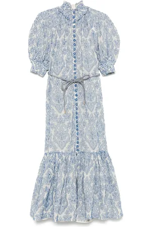 ZIMMERMANN Wylie Lantern Midikleid