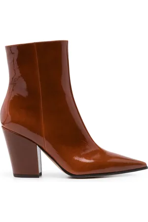 Gianvito Rossi Stiefeletten aus Lackleder 90mm