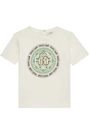 Roberto Cavalli T-Shirt mit RC Monogramm-Print