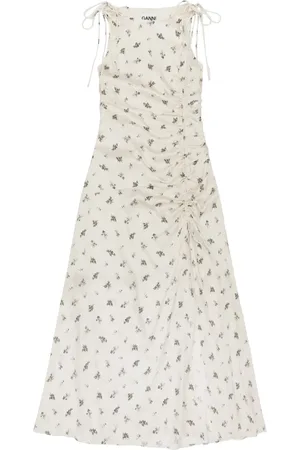 Ganni Kleid mit Blumen-Print