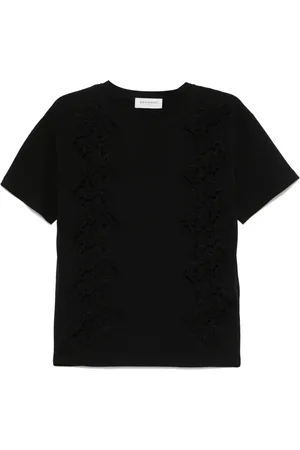 Ermanno Firenze T-Shirt mit Spitzendetail