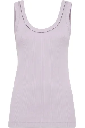 Brunello Cucinelli Geripptes Tanktop