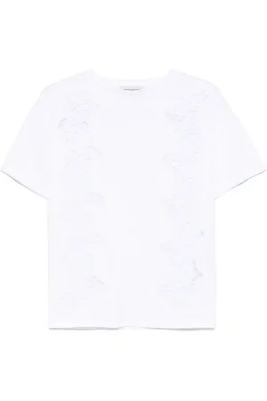 Ermanno Firenze T-Shirt mit Spitzendetail