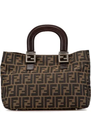 Fendi 2000-2010 kleine Zucca Canvas Twins Tote Bag