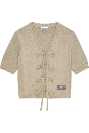 Ganni Cardigan mit Schnürung