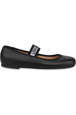 Moschino Ballerinas mit Logo-Riemen