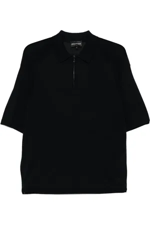 Emporio Armani Fein gestricktes Poloshirt