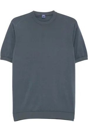 FEDELI Fein gestricktes T-Shirt