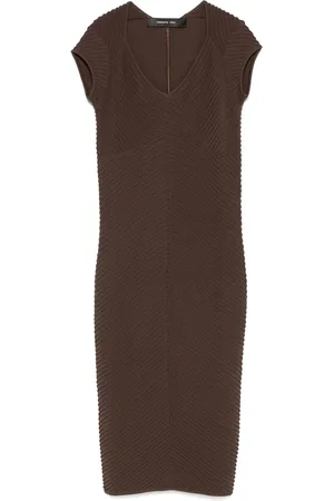 FEDERICA TOSI Geripptes Midikleid