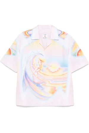 Casablanca Psychedelic Hemd mit Nirvana-Print