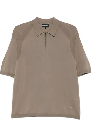 Emporio Armani Fein gestricktes Poloshirt