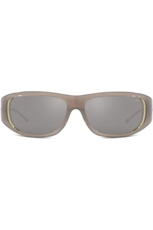 Diesel Sonnenbrille mit Logo-Schild