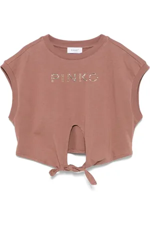 Pinko T-Shirt mit Logo-Applikation