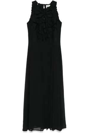 FORTE FORTE Maxikleid mit floraler Stickerei