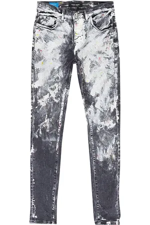 Purple Brand "Black" Jeans mit Farbklecks-Detail