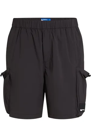 Karl Lagerfeld Kastige Shorts mit Logo