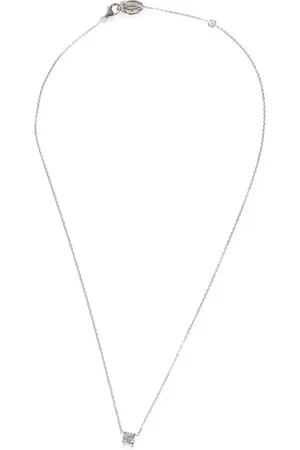 Cartier Pre-owned 18kt C de Weißgoldhalskette mit Diamanten