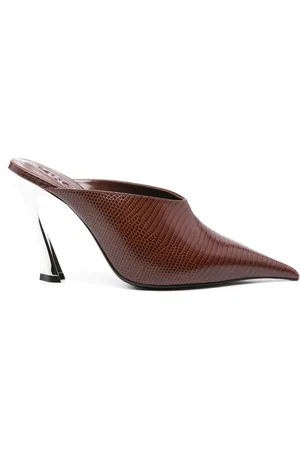 MUGLER Mules aus Leder 95mm