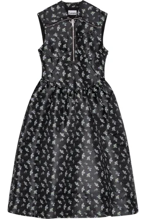 Ganni Kleid mit Blumen-Print