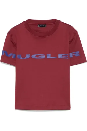 MUGLER T-Shirt mit Logo-Applikation