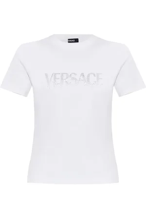 VERSACE T-Shirt mit Kristallen